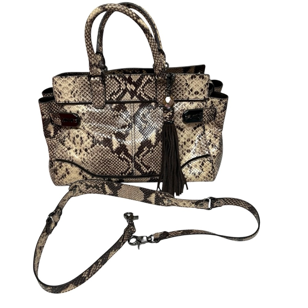 RAFE NEW YORK Leather Snakeskin Hobo Satchel Crossbody HandBag Lined Boho Office
